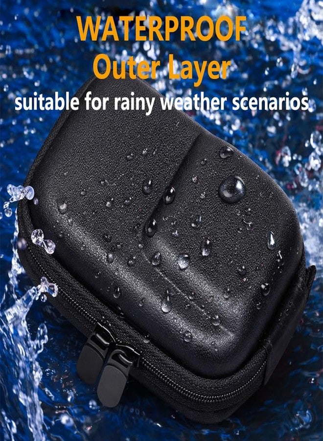 Obtheleg Action Camera Case for OSMO Action 6/5 Pro/4/3, Waterproof PU Portable Carrying Case with Carabiner, Hard Shell Shockproof Protective Storage Bag for Action Camera Accessories - Image 5