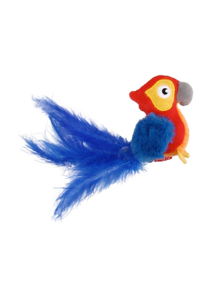 GIGWI Melody Chaser (Red Parrot) with motion Activated Sound Chip - Image 2