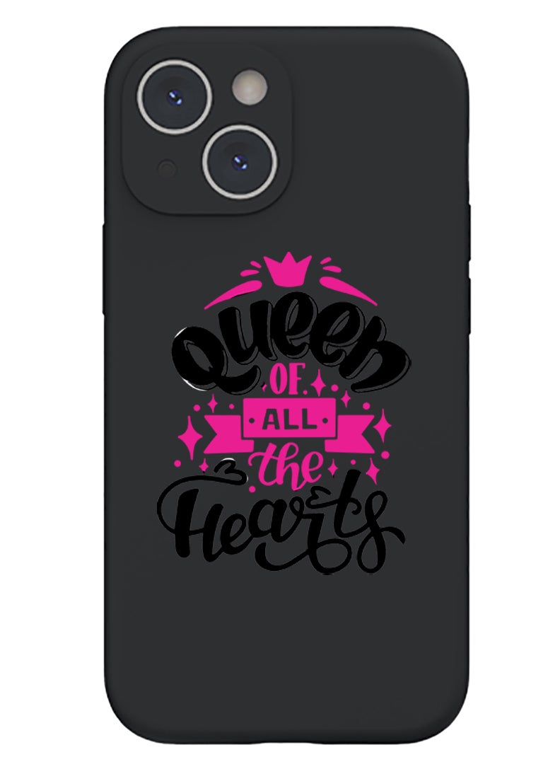 Theodor Protective Slim Fit Case Liquid Silicone Cover with Full Body Protection Anti-Scratch Shockproof Case For iPhone 14 Black  - Save Manuals - Image 1