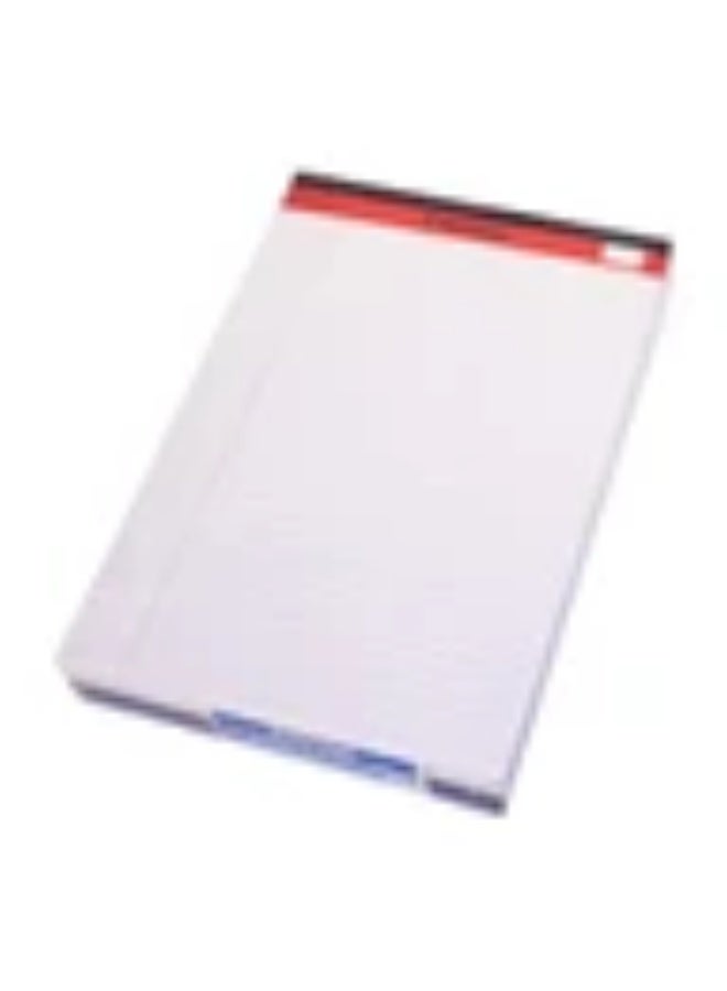 SINARLINE 10-Piece A4 Notepad White/Red