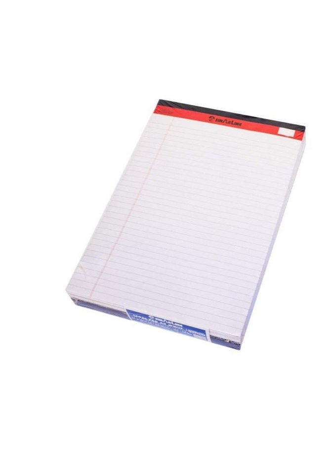 SINARLINE 10-Piece A4 Notepad White/Red 