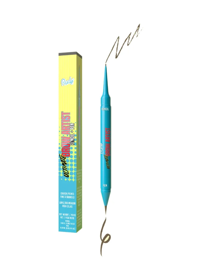 Rude Ultimate Brow Artist - Pencil & Pen Taupe