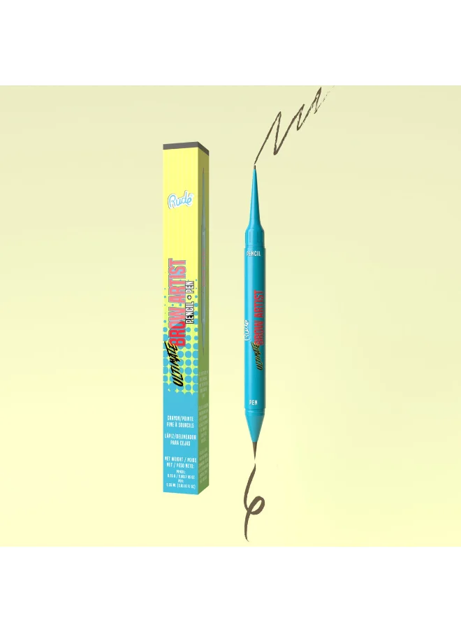 Rude Ultimate Brow Artist - Pencil & Pen Taupe