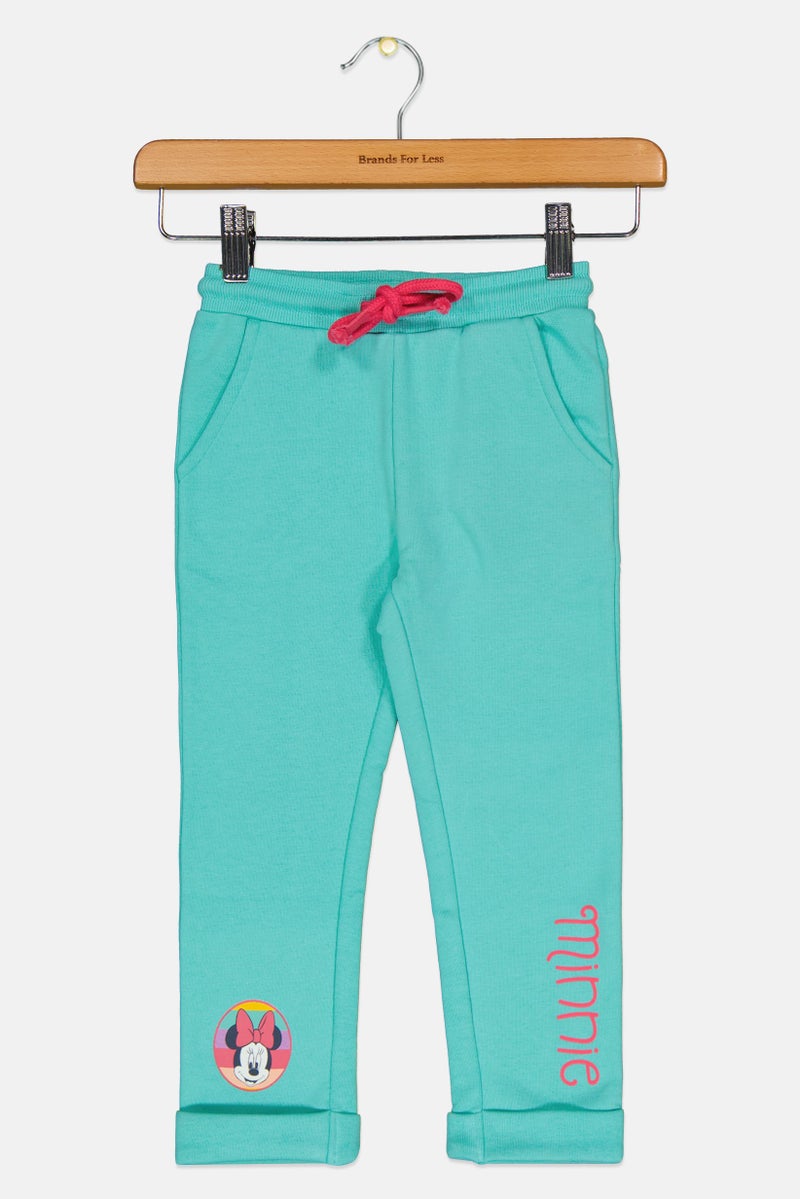 Hamleys سروال رياضي بطبعة جرافيك للبنات من ديزني × هاملز، تركواز - Image 2