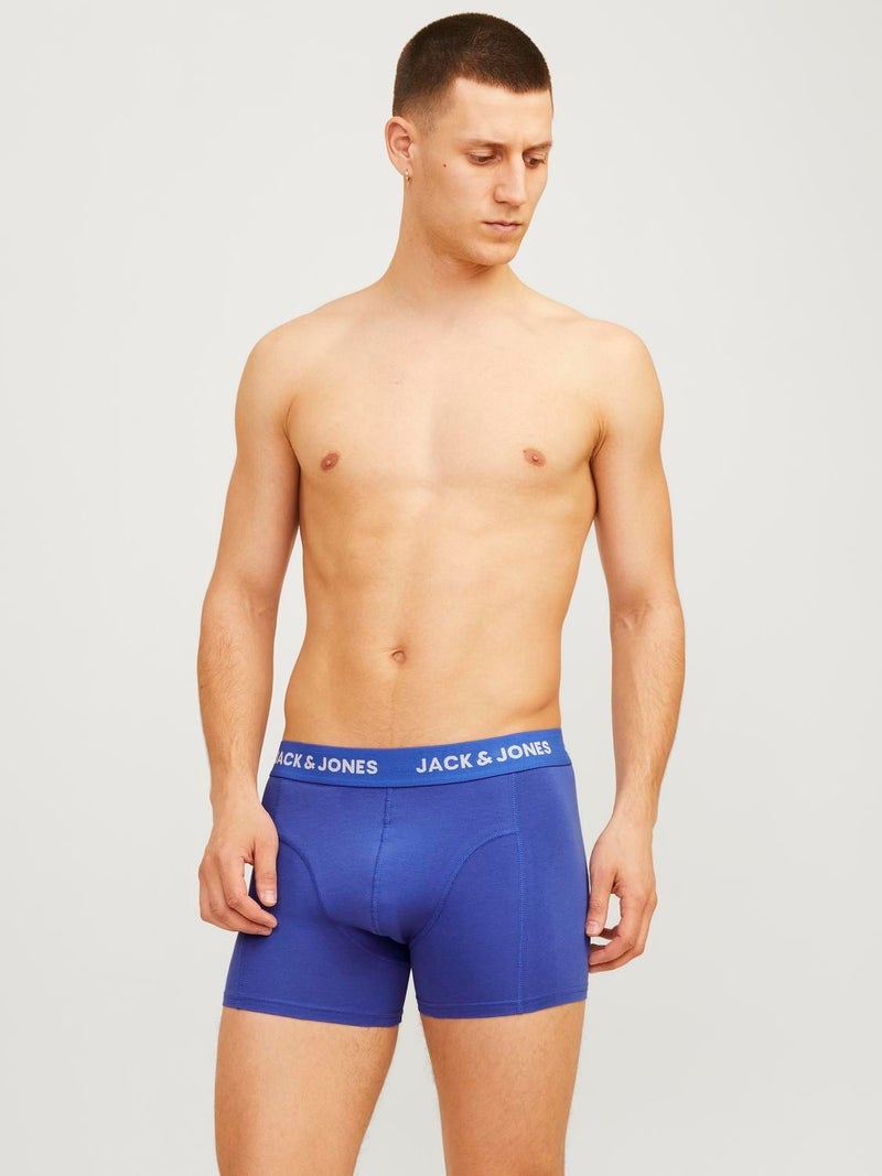 Jack Jones Jacmarbella Trunks 3 Pack Men's Blue Boxer 12255843-07  - Image 3