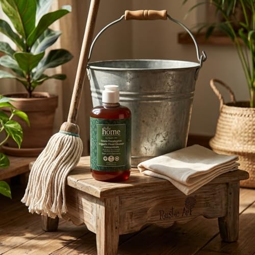 Rustic Art Home Organic Floor Cleaner Concentrate | Neem Eucalyptus Blend | 1ml per 1L Water | Natural Plant Based Formula | 300ml - Image 3