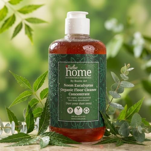 Rustic Art Home Organic Floor Cleaner Concentrate | Neem Eucalyptus Blend | 1ml per 1L Water | Natural Plant Based Formula | 300ml - Image 2