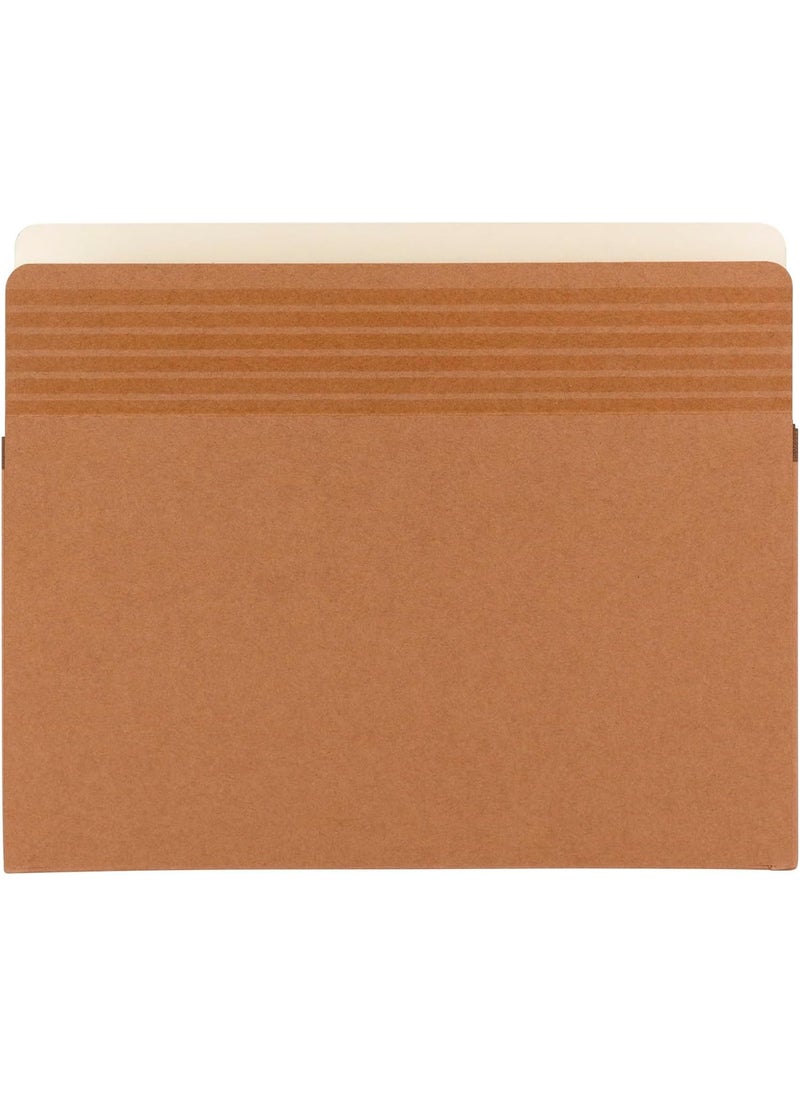 Smead Smead Easy Grip File Pocket StraightCut Tab 312 Expansion Letter Size Redrope 25 per Box 73208  - Image 2