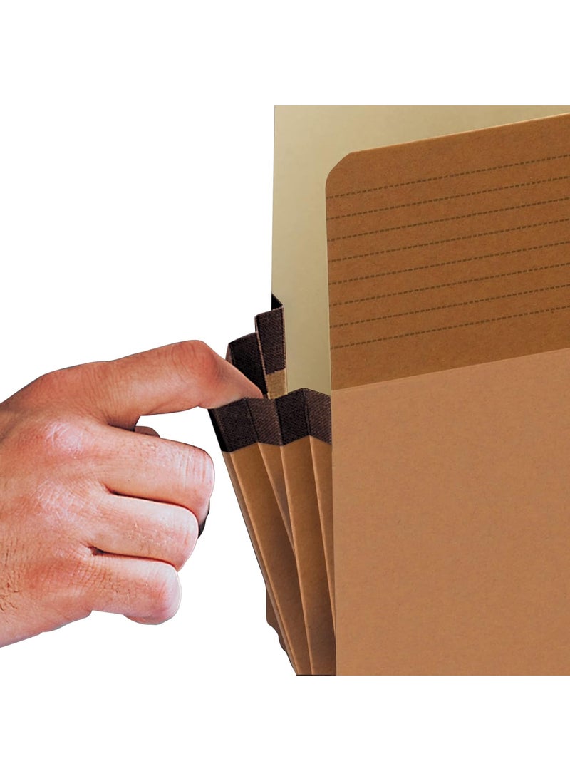 Smead Smead Easy Grip File Pocket StraightCut Tab 312 Expansion Letter Size Redrope 25 per Box 73208  - Image 4