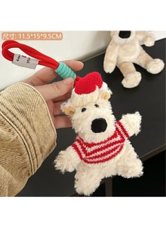 Generic Pilot Teddy Keychain Charm Gift 4#Christmas cute puppy pendant 