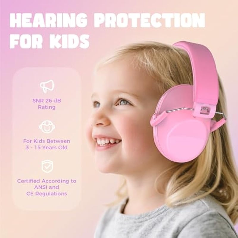 Kids Ear protection Earmuffs, NRR 22 dB Noise Cancelling Headphones for Child Toddler, Sound Proof Hearing Protection Sensory Headphones for Autism - Image 2