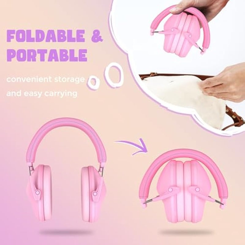 Kids Ear protection Earmuffs, NRR 22 dB Noise Cancelling Headphones for Child Toddler, Sound Proof Hearing Protection Sensory Headphones for Autism - Image 4