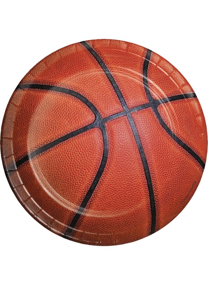 CREATIVE CONVERTING Basketball Dessert Plates 24 ct 