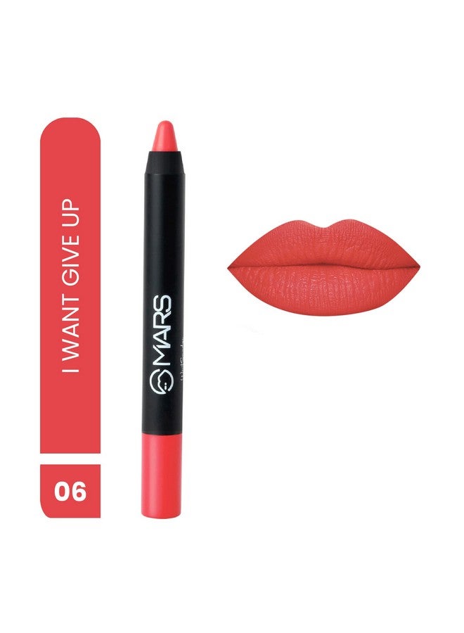 مارس أحمر شفاه MARS طويل الأمد يدوم حتى ١٢ ساعة | لمسة نهائية غير لامعة | مقاوم للماء | لا يلطخ ولا يتزحزح (٣.٥ غرام) (٠٦- لن أستسلم) - Image 2