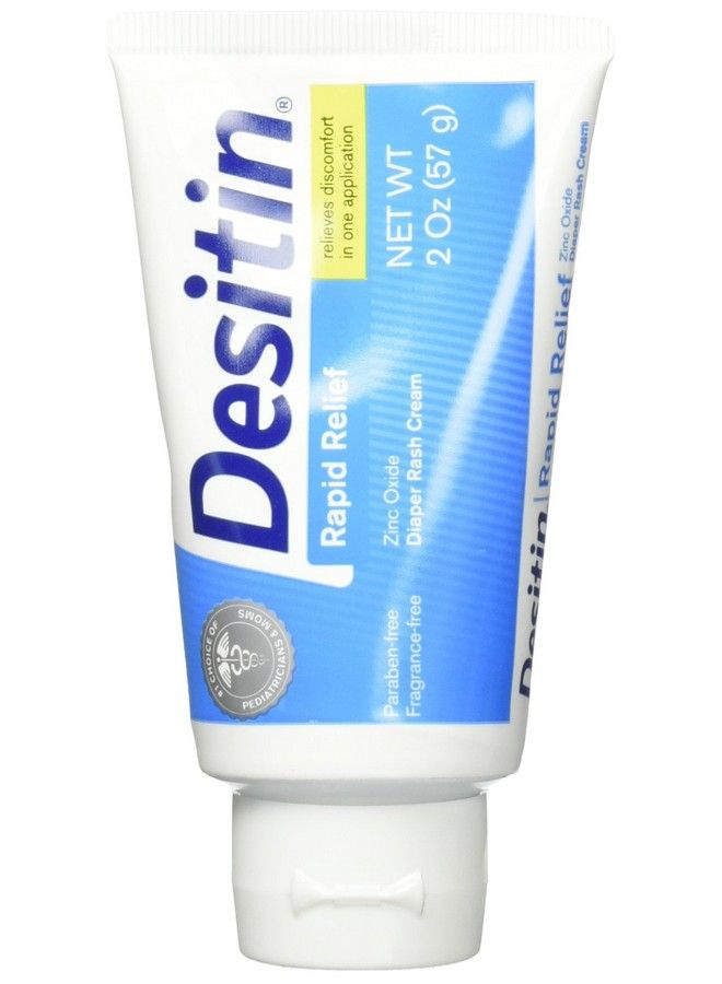 Desitin Rapid Relief Creamy Zinc Oxide Diaper Rash Cream 2 Count - Image 1
