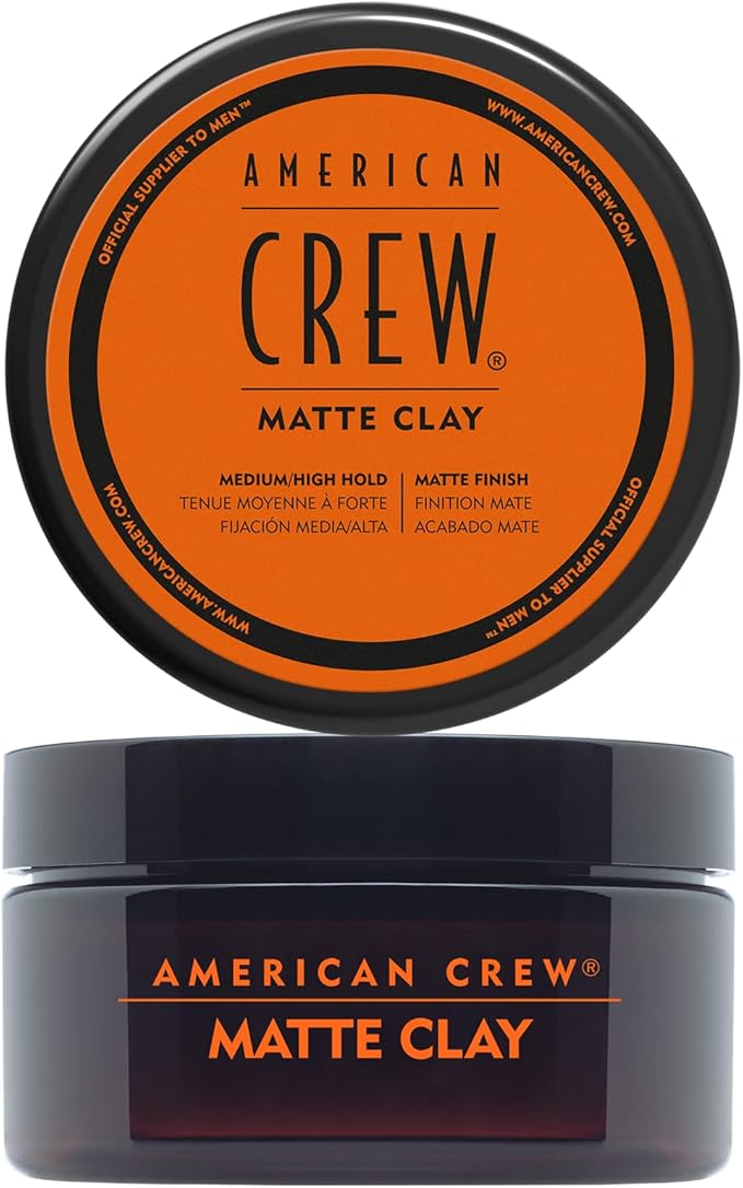 American Crew Texturising Matte Clay with Medium Hold and Low Shine Gifts for Men for Control and Definition NonGreasy formula Hair Styling for Men 85 g - Image 1
