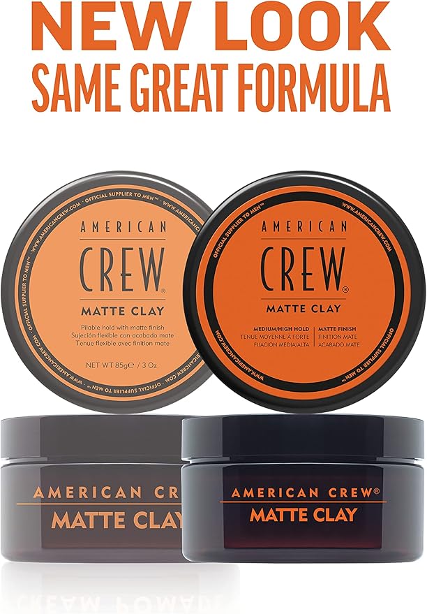 American Crew Texturising Matte Clay with Medium Hold and Low Shine Gifts for Men for Control and Definition NonGreasy formula Hair Styling for Men 85 g - Image 2