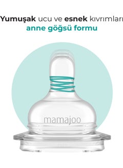 Mamajoo 0% BPA Silicone Baby Bottle Teat Double L No.3 12 months+  - Image 4