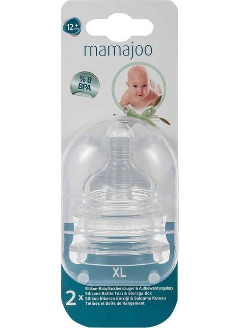 Mamajoo 0% BPA Silicone Baby Bottle Teat Double L No.3 12 months+  - Image 3