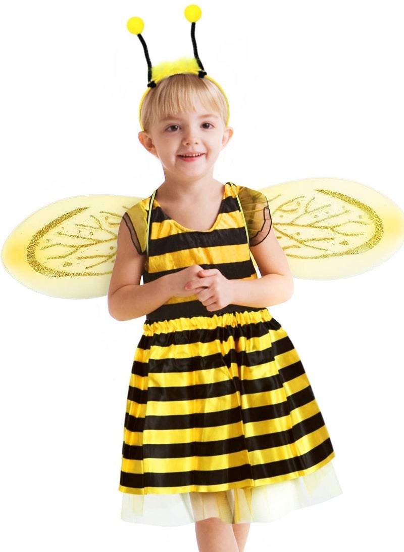 Parties Costumes Accessories for Girls Children Dress Up Include Tutu Skirt Fairy erfly Wing Bee Ladybug Headband - Image 5