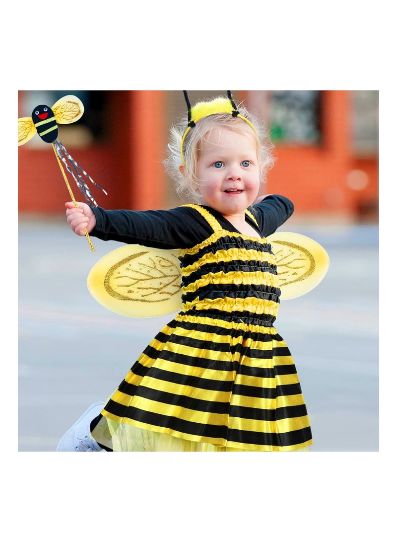 Parties Costumes Accessories for Girls Children Dress Up Include Tutu Skirt Fairy erfly Wing Bee Ladybug Headband - Image 3