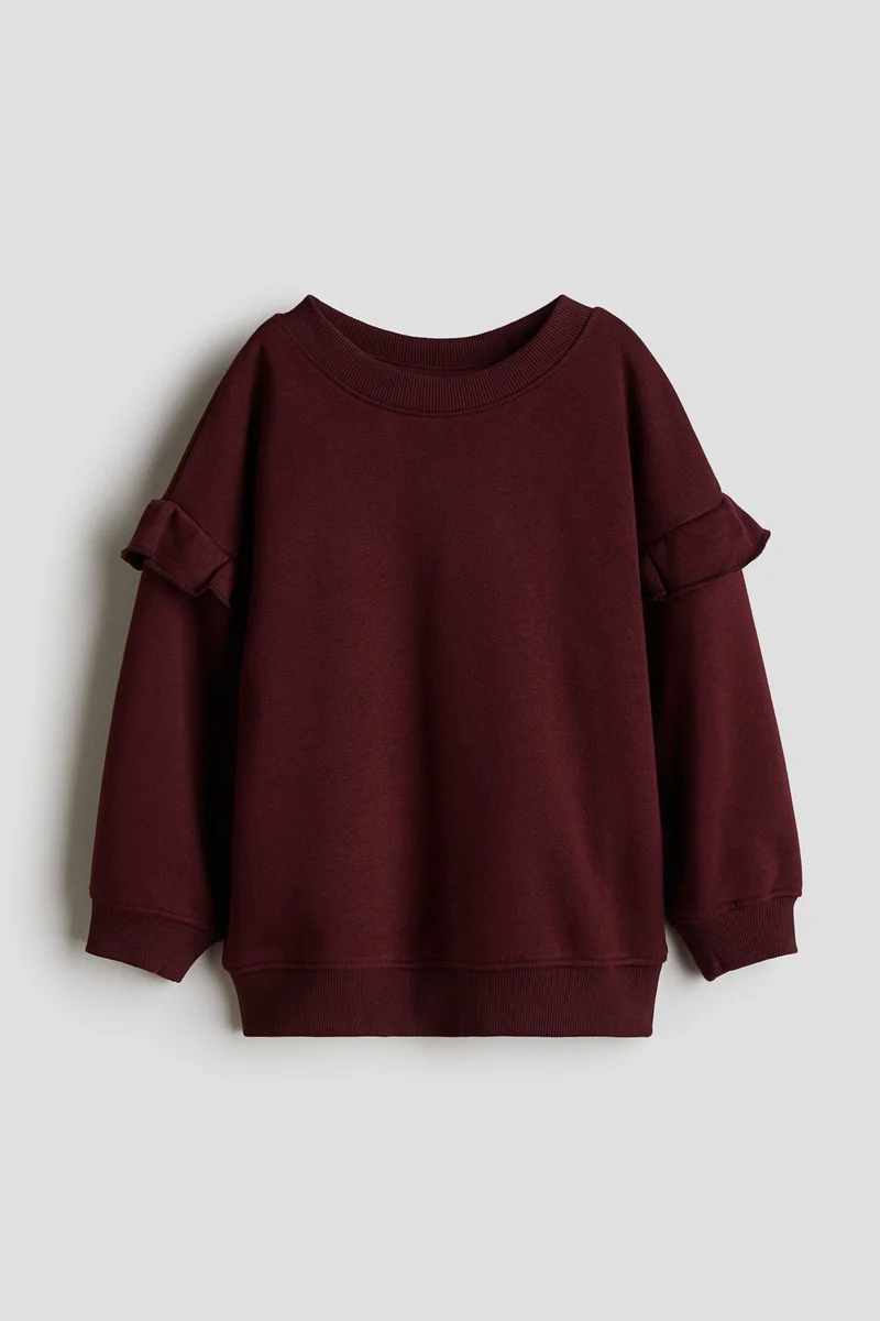 H&M Frilled sweatshirt