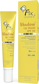 FIXDERMA فكسدرما شادو واقي شمس للشفاه SPF 50 بلسم للشفاه الملونة لحماية الشمس واقي شمس SPF 50 PA واقي للشمس UVA UVB 15 جرام - Image 1