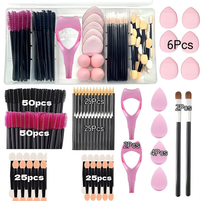 Disposable Makeup Tool Set with Mascara and Eyebrow Brushes - Image 5