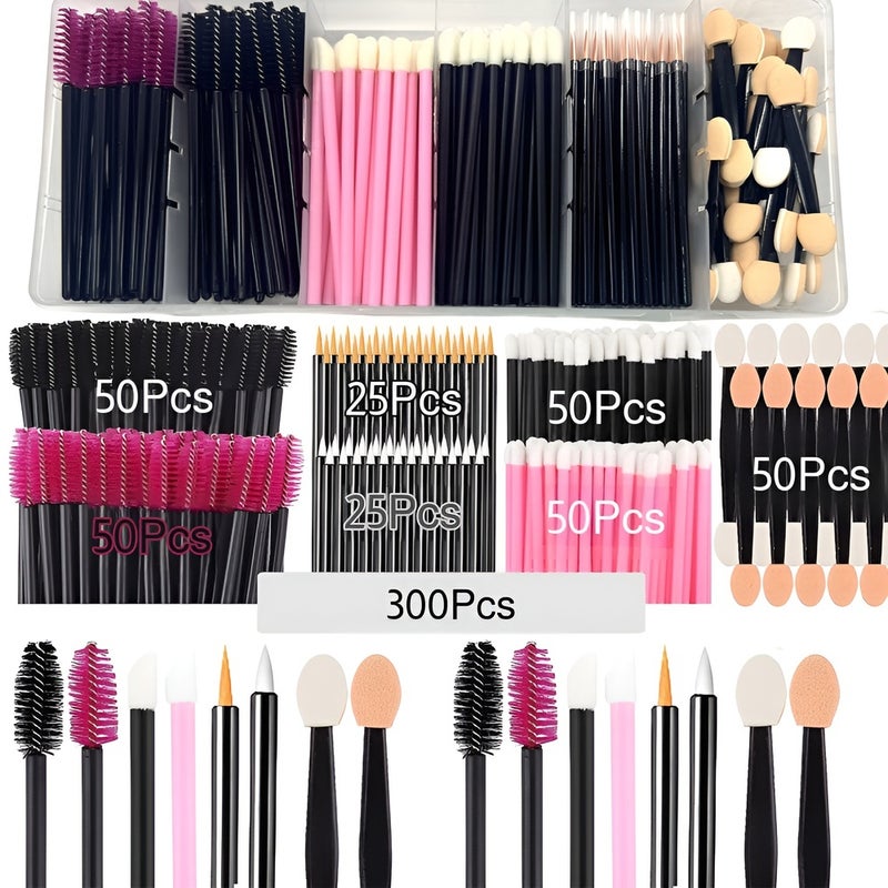 Disposable Makeup Tool Set with Mascara and Eyebrow Brushes - Image 4