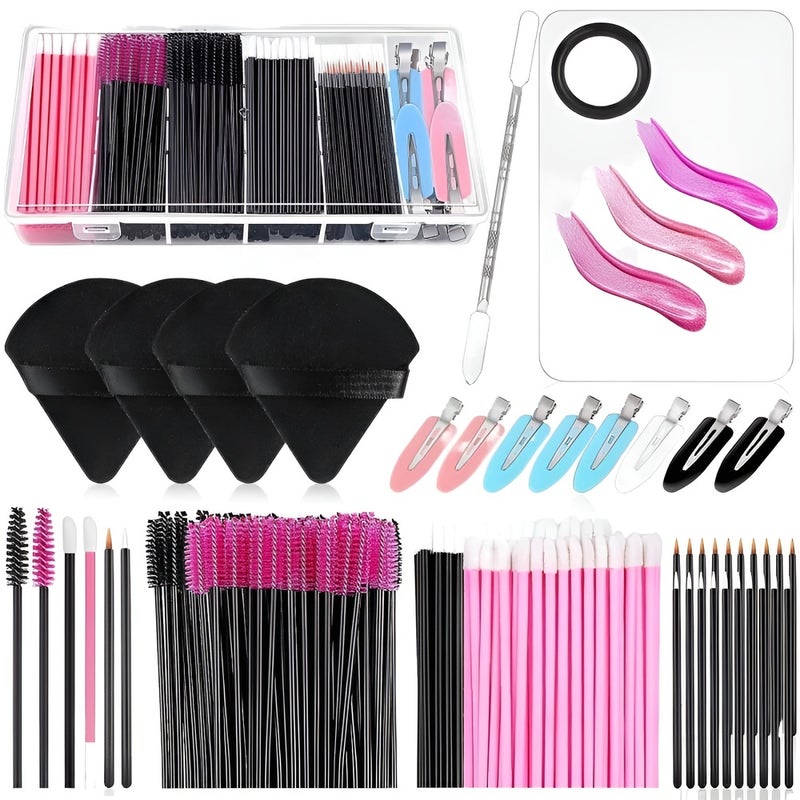 Disposable Makeup Tool Set with Mascara and Eyebrow Brushes - Image 3