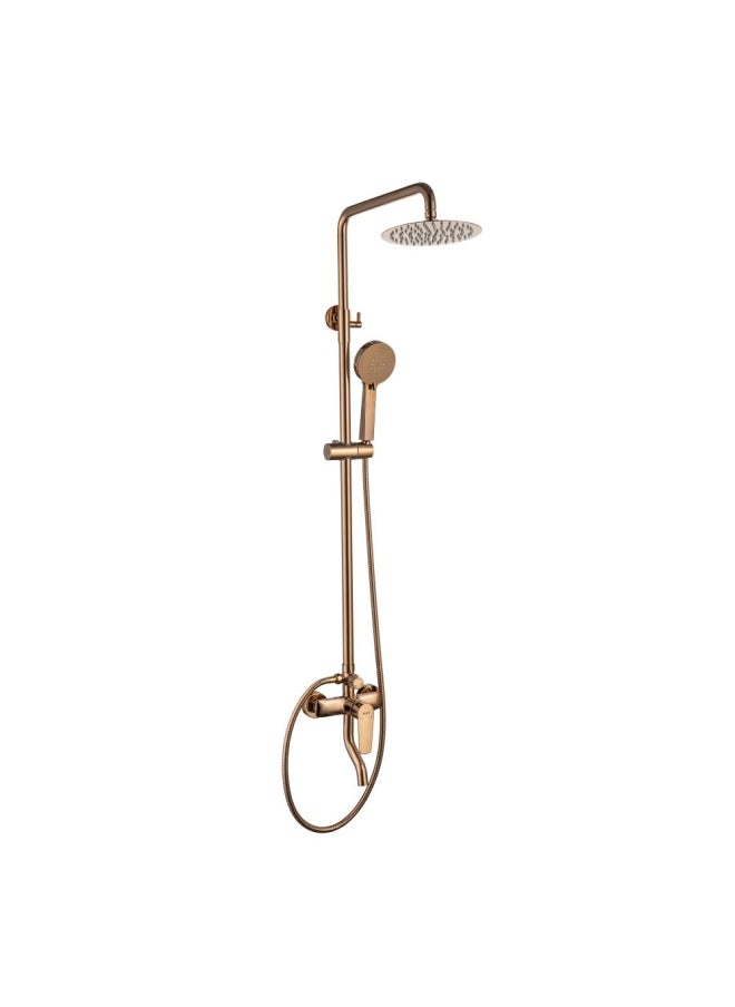 DANUBE HOME Milano Calli Rain Shower Column-Complete Set Rose Gold 