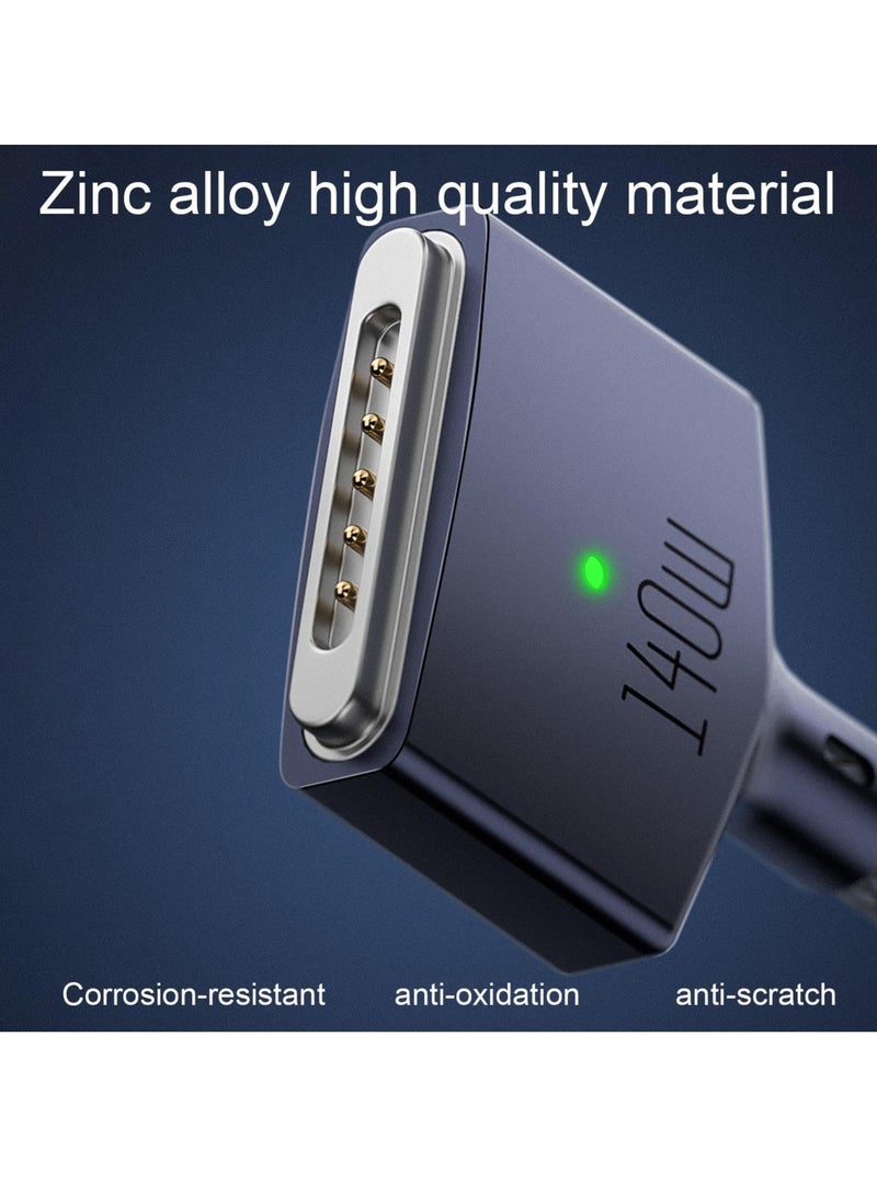 KASTWAVE USB-C to Magnetic 3 Cable, 140W Safe Charging Cable for 14“ 16” MacBook Pro 2021 M1 Pro & Max, MacBook Air 2022 M2, MacBook Pro 2023 M2 Pro & Max - 6.6ft - Image 3