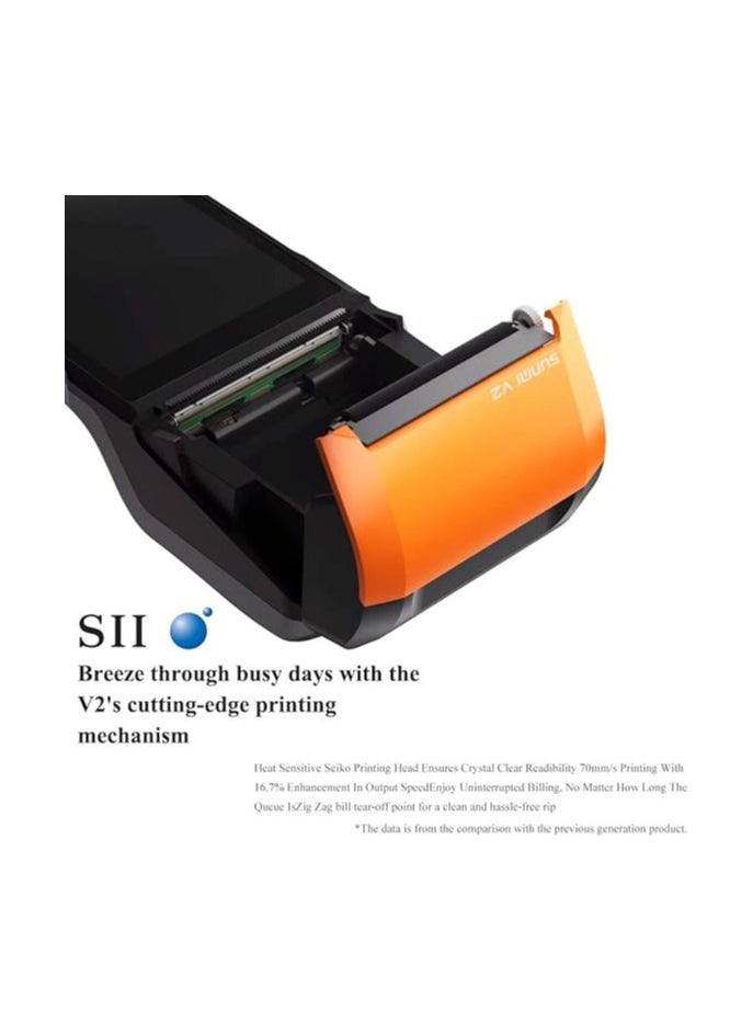 V2 POS Terminal with Receipt Printer Speaker Camera