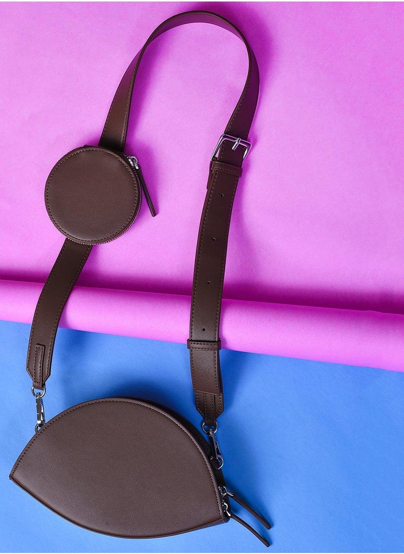 Haute Sauce Lana Brown Cross Body Bag  - Image 4