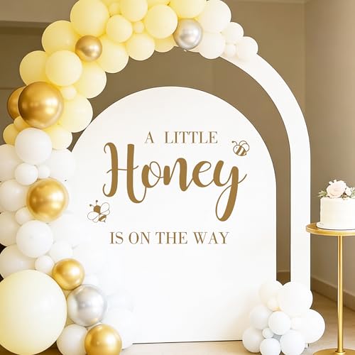 Ladinimo A Little Honey is on The Way Wall Decal,Bee Them Welcome Baby Shower Decor,Gender Reveal Balloon Arch Backdrop Wall Decor for Baby Party,boy and Girl Gender Reveal Backdrop Decor (Bee Them Decal) - Image 5