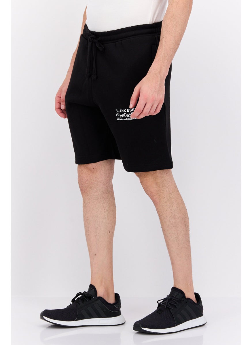 Blank Essentials - Men Brand Logo Basic Short, Black - Image 1