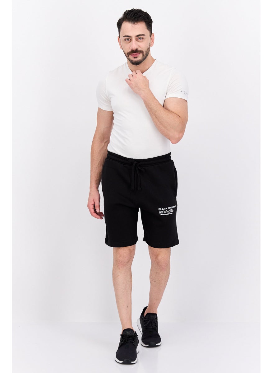 Blank Essentials - Men Brand Logo Basic Short, Black - Image 1