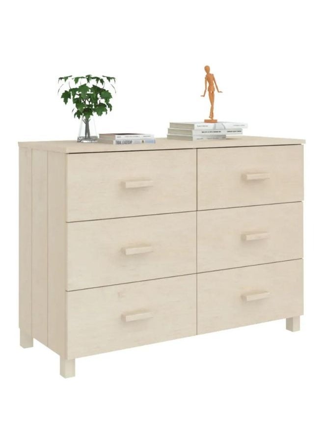 vidaxl vidaXL Sideboard HAMAR Honey Brown 113x40x80 cm Solid Wood Pine  - Image 2
