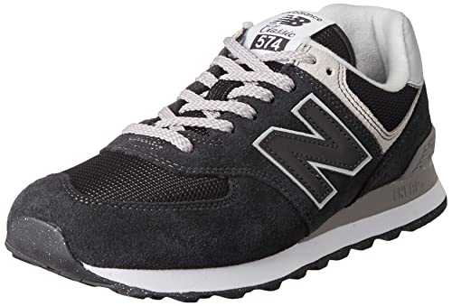 New Balance Men's 574 Core Sneaker, Black/White, 11 - Image 1