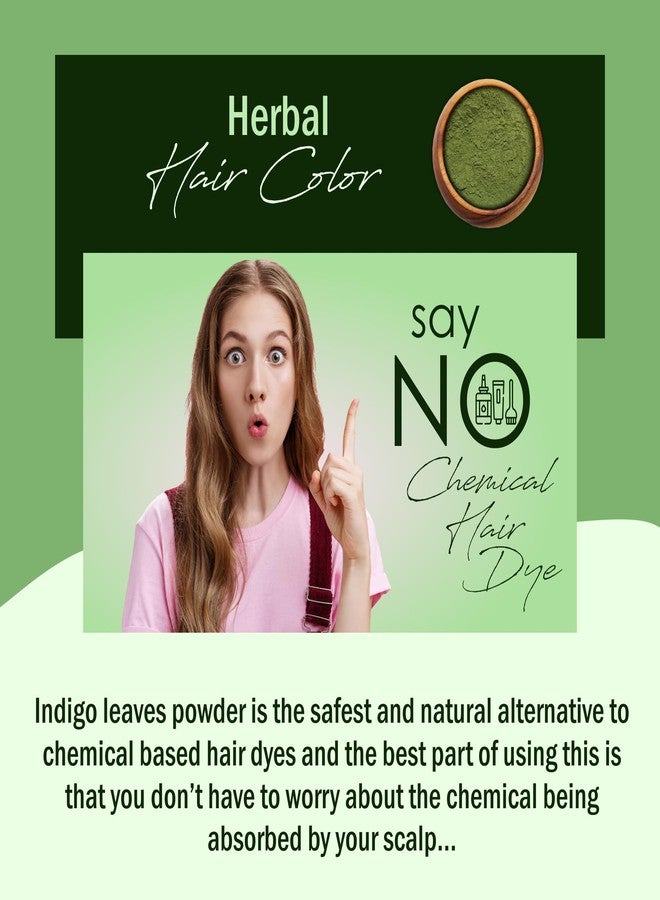 IYUSH Herbal Ayurveda Neem Powder for Face Pack and Indigo Powder Organic for Hair Color - 500gm | Hair Mask for Dry and Frizzy Hair | Hair Volume Powder | Skin Care & Hair Care | 250gm each - Image 5