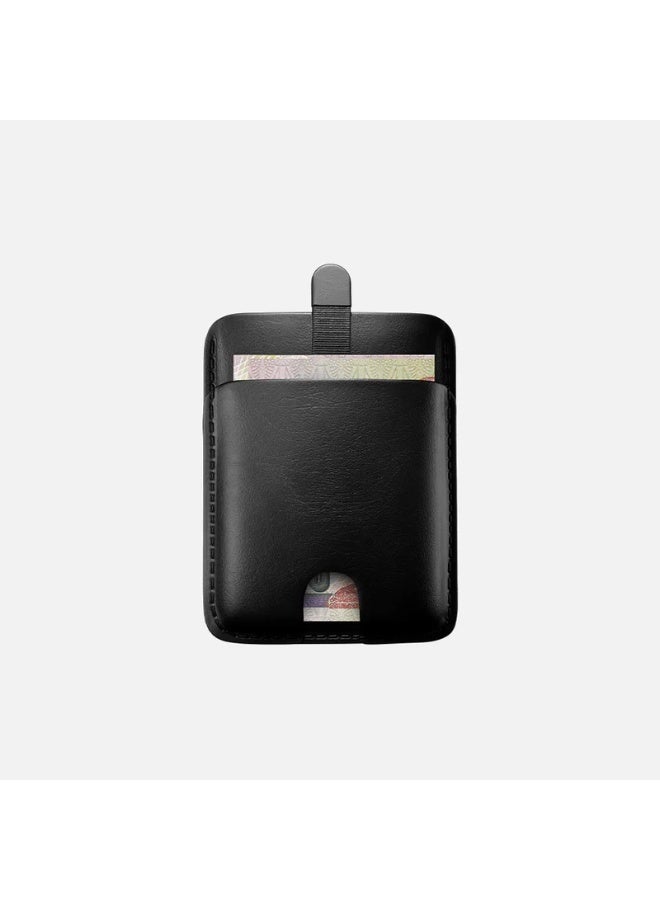 Hitch Pull-up Cardholder - Natural Genuine Leather - Black - Image 2