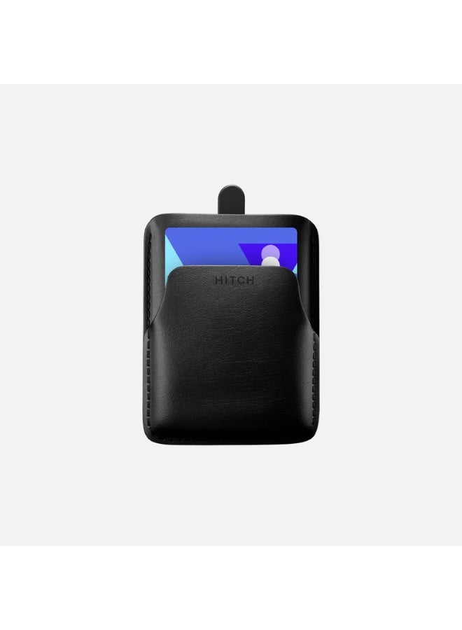 Hitch Pull-up Cardholder - Natural Genuine Leather - Black - Image 5