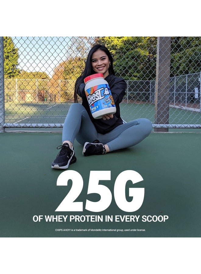 Ghost GHOST Whey Protein Powder, Chips Ahoy - 2LB Tub, 25G of Protein - Chocolate Chip Cookie Flavored Isolate, Concentrate & Hydrolyzed Whey Protein Blend  - Image 4