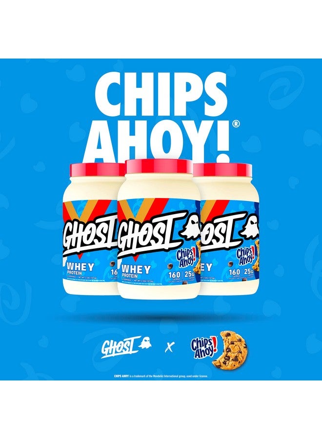 Ghost GHOST Whey Protein Powder, Chips Ahoy - 2LB Tub, 25G of Protein - Chocolate Chip Cookie Flavored Isolate, Concentrate & Hydrolyzed Whey Protein Blend  - Image 3