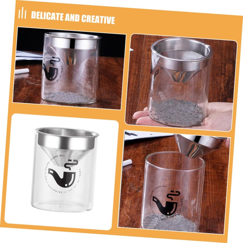 Polished Silver Ashtray with Lid Odorless Material Easy Clean Home Outdoor Use - Image 4
