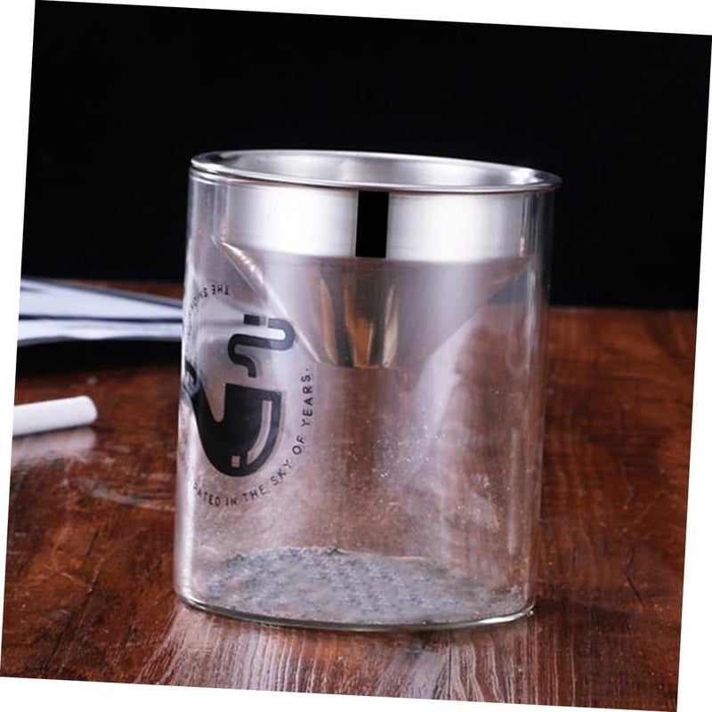 Polished Silver Ashtray with Lid Odorless Material Easy Clean Home Outdoor Use - Image 5