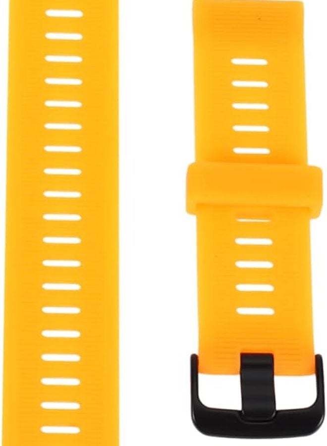 Lurrose Orange Silicone Watch Band for Garmin Forerunner Durable Breathable Easy Clean - Image 2