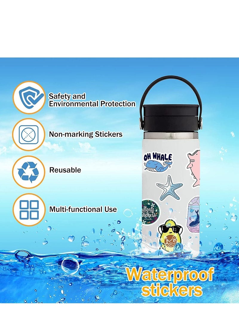 Cute Stickers for Water Bottles, 100PCS Vinyl Waterproof Aesthetic, Cool for Car Skateboard Laptop Hard Hat Suitcase, Perfect Gifts for Kids, Teens, Adults - Image 4