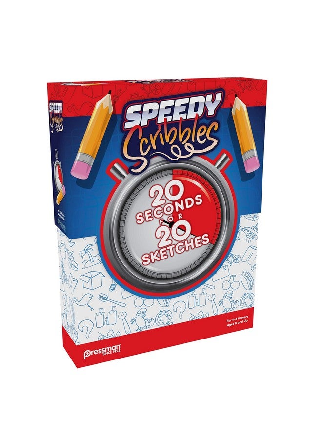 Pressman Speedy Scribbles - The 20 Seconds for 20 Sketches Drawing Game for 4-8 Players by Pressman - Image 3