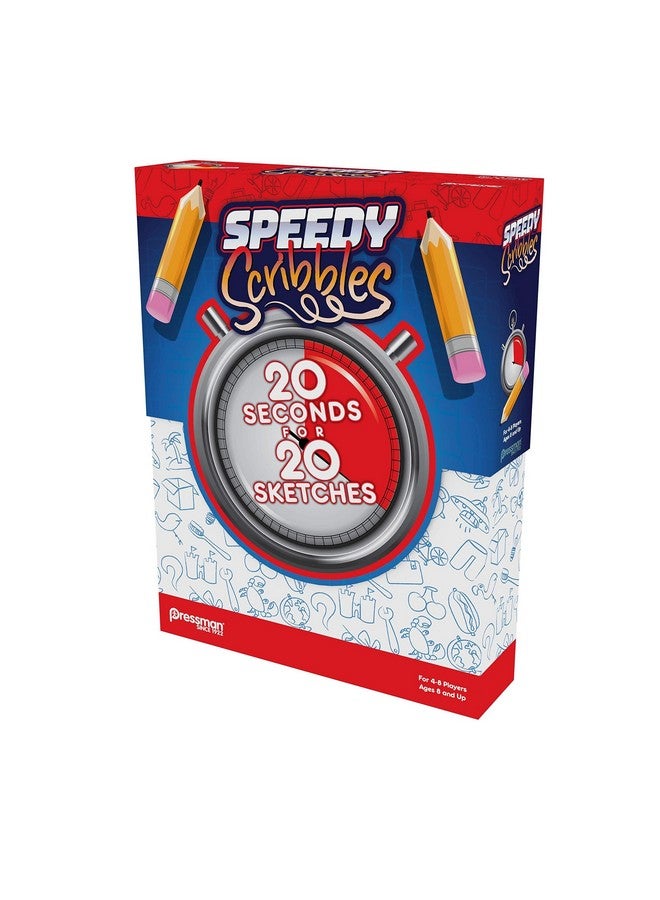 Pressman Speedy Scribbles - The 20 Seconds for 20 Sketches Drawing Game for 4-8 Players by Pressman - Image 4